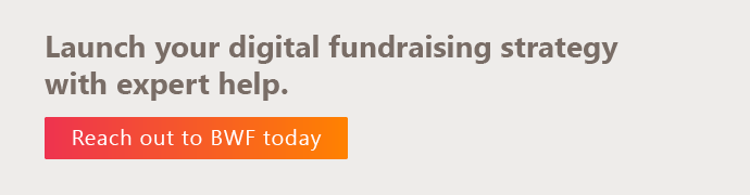 Launch your digital fundraising strategy with expert help. Reach out to BWF today.