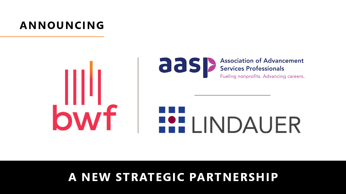 aasp, BWF, and Lindauer Global to Conduct Joint Career and Salary Survey in Advancement Services